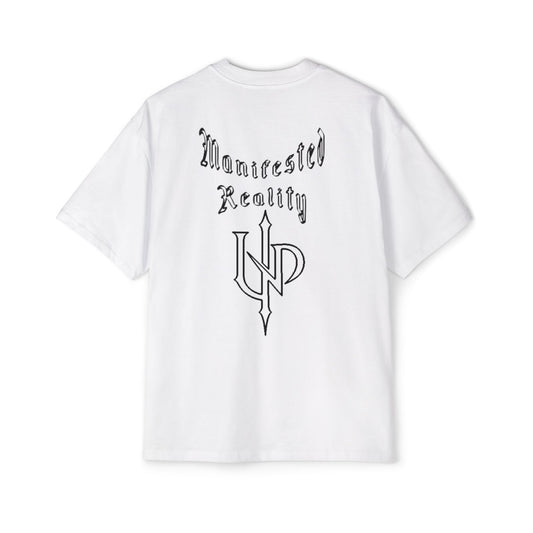 Oversized Tee — Monogram 'UNP' Gothic Arrow Logo