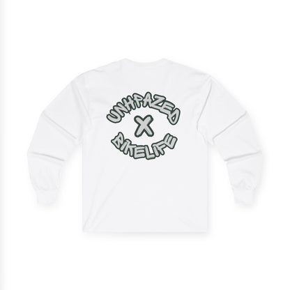 UNPHAZED x BIKELIFE Long Sleeve Tee - White