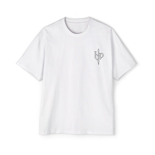 Oversized Tee — Monogram 'UNP' Gothic Arrow Logo