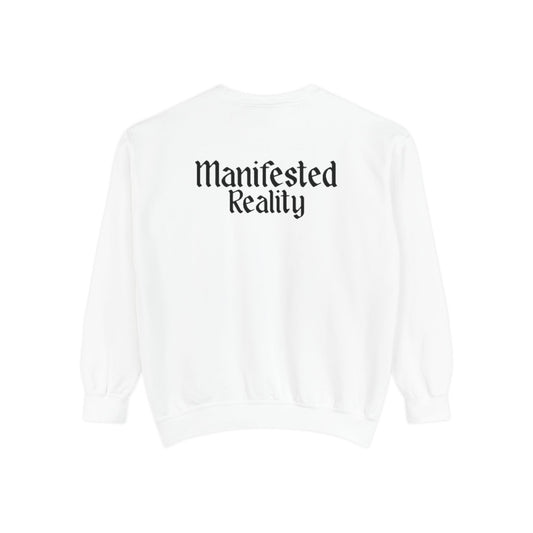 "Manifested Reality" Long Sleeve Tee - White