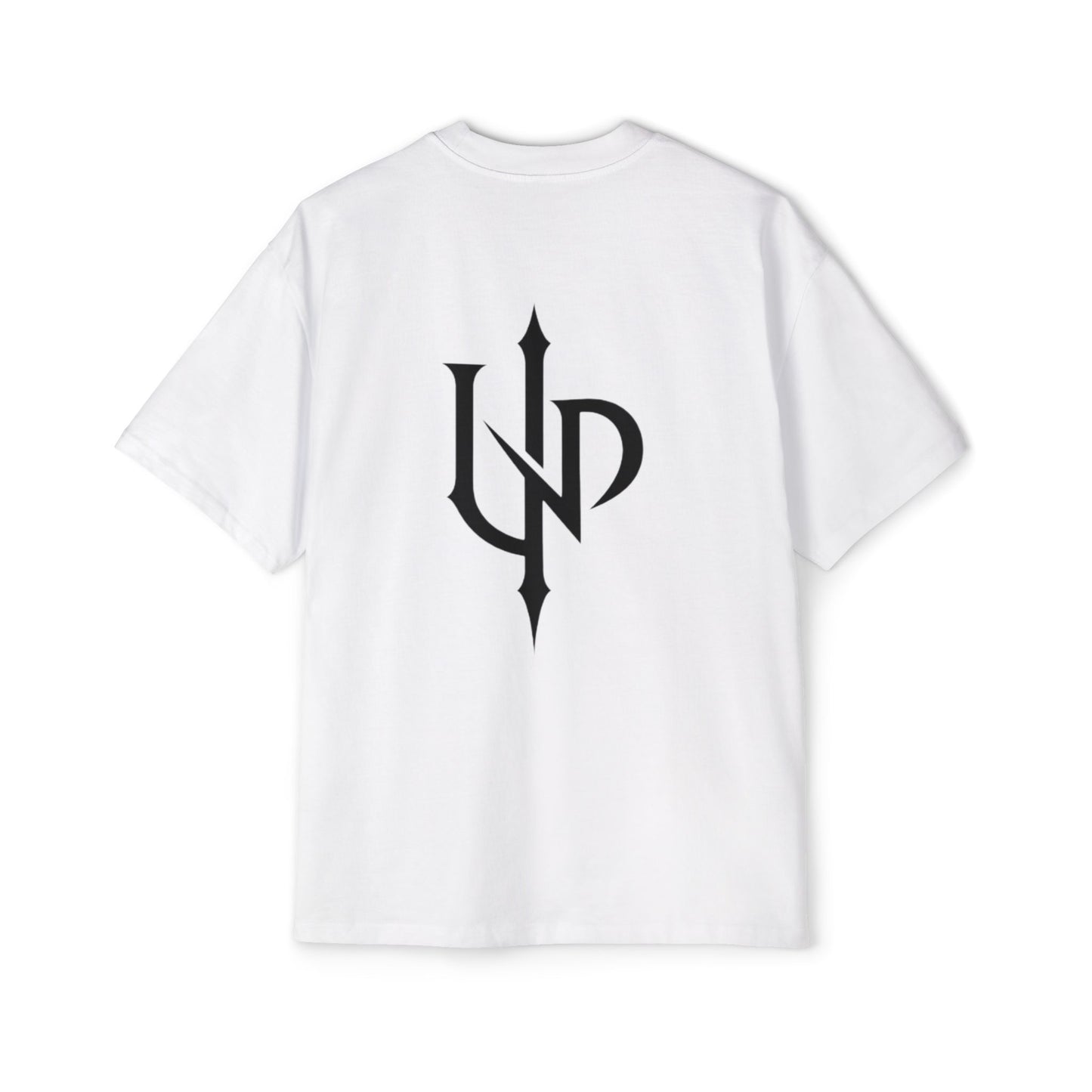 Oversized Tee — Monogram 'UNP' Gothic Arrow Logo