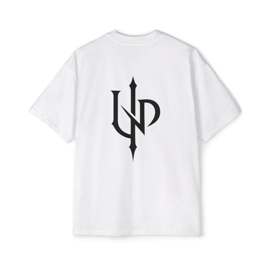 Oversized Tee — Monogram 'UNP' Gothic Arrow Logo