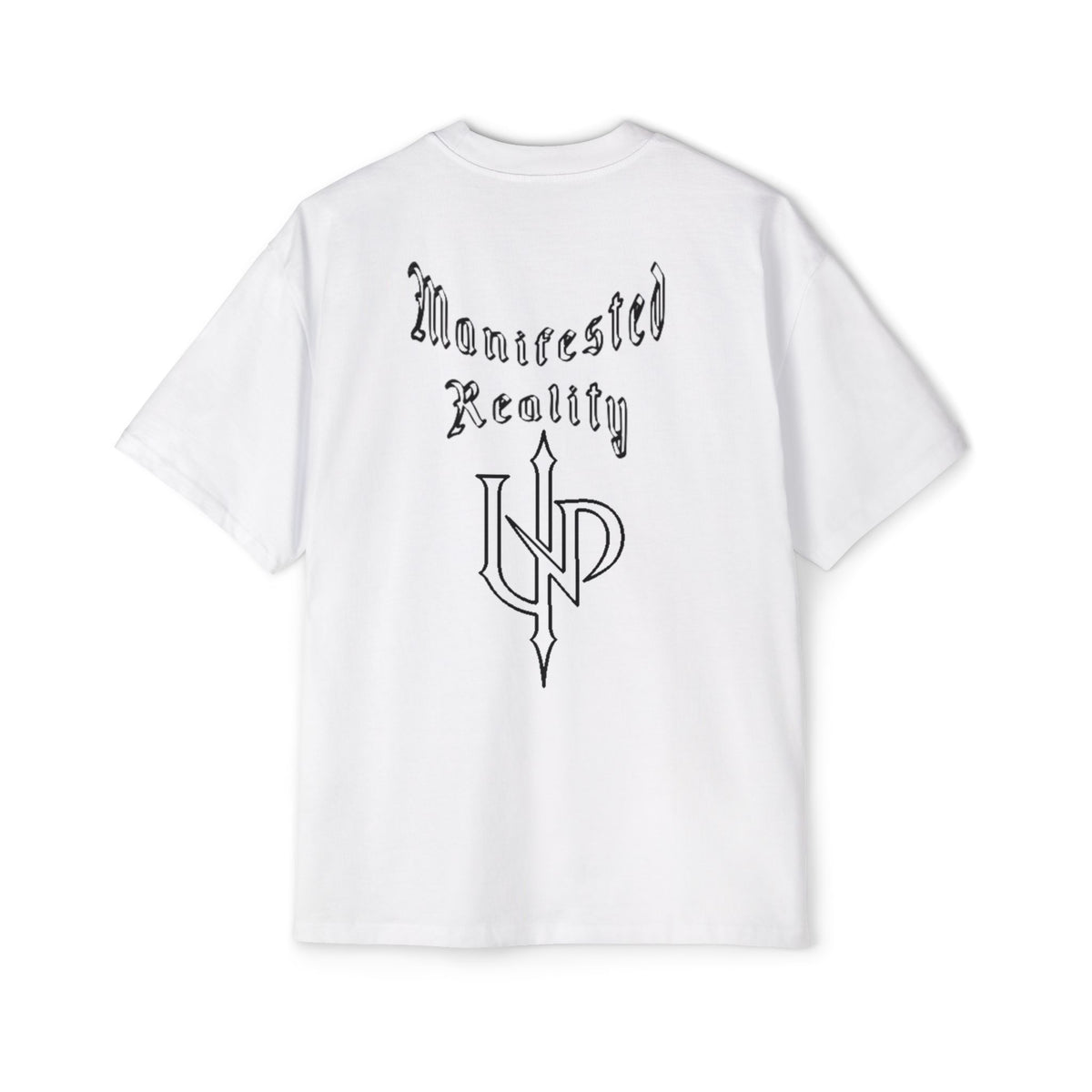 Oversized Tee — Monogram 'UNP' Gothic Arrow Logo